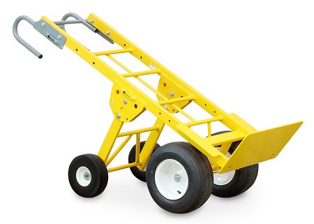 American Cart Mega Hauler Hand Truck with Rear Folding Wheels